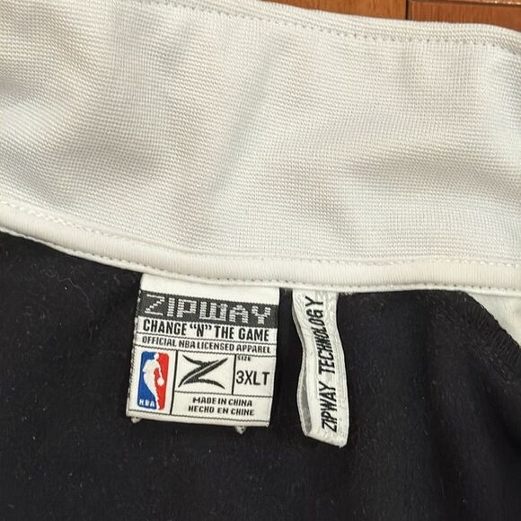 Zipway NBA Brooklyn Nets Men's Black/Gray Full-Zip Track Jacket Size 3XLT - Picture 3 of 11